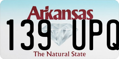 AR license plate 139UPQ