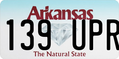 AR license plate 139UPR