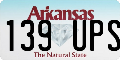 AR license plate 139UPS
