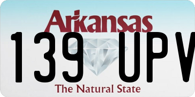 AR license plate 139UPV