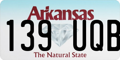 AR license plate 139UQB