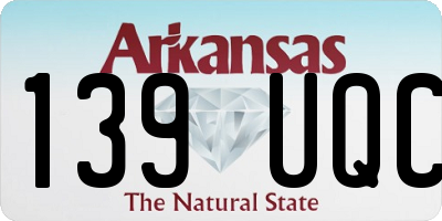AR license plate 139UQC