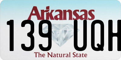 AR license plate 139UQH