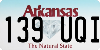 AR license plate 139UQI