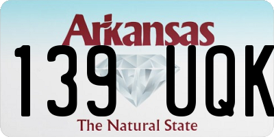 AR license plate 139UQK