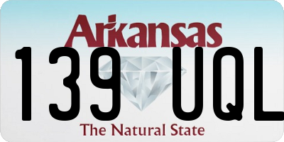 AR license plate 139UQL