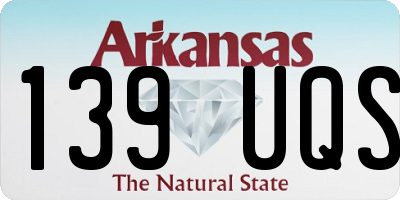 AR license plate 139UQS
