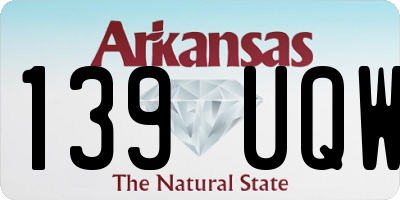 AR license plate 139UQW