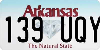 AR license plate 139UQY