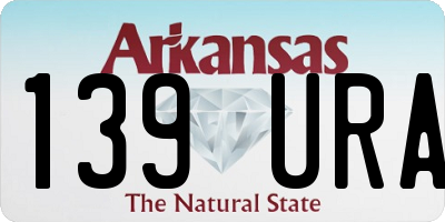 AR license plate 139URA