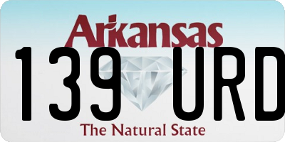 AR license plate 139URD