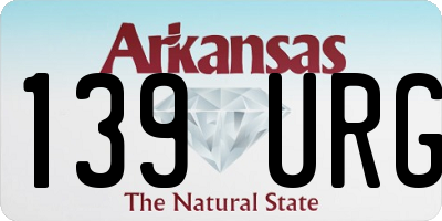 AR license plate 139URG