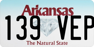 AR license plate 139VEP