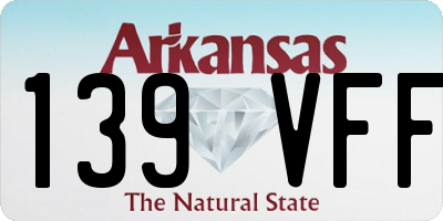 AR license plate 139VFF