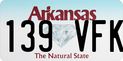 AR license plate 139VFK