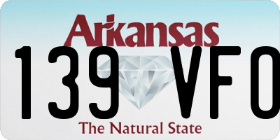 AR license plate 139VFO