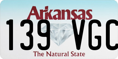 AR license plate 139VGC