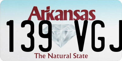 AR license plate 139VGJ