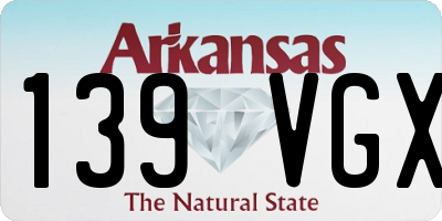 AR license plate 139VGX
