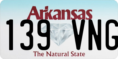 AR license plate 139VNG