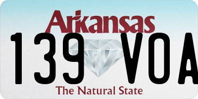 AR license plate 139VOA
