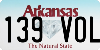 AR license plate 139VOL