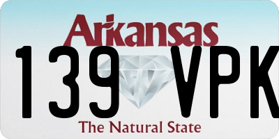 AR license plate 139VPK