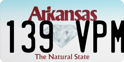 AR license plate 139VPM