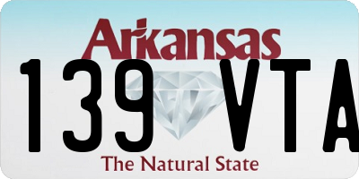 AR license plate 139VTA