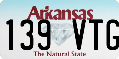 AR license plate 139VTG