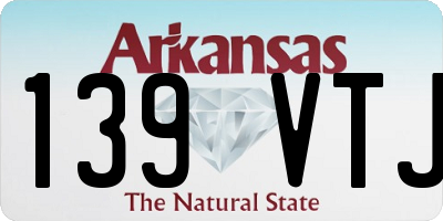 AR license plate 139VTJ
