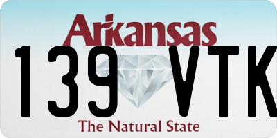 AR license plate 139VTK