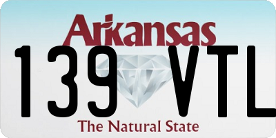 AR license plate 139VTL