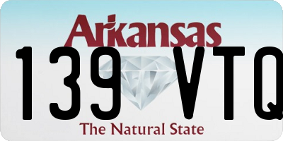 AR license plate 139VTQ