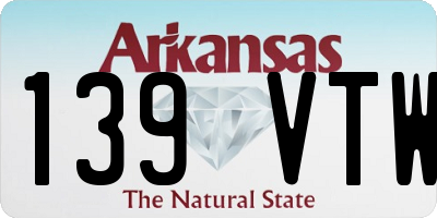 AR license plate 139VTW
