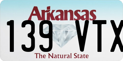 AR license plate 139VTX