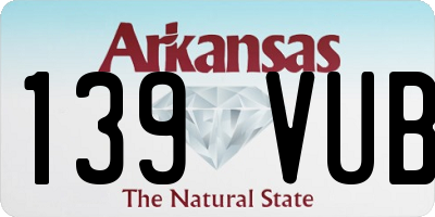 AR license plate 139VUB
