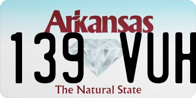 AR license plate 139VUH