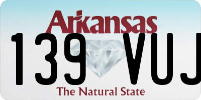 AR license plate 139VUJ