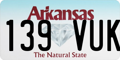 AR license plate 139VUK