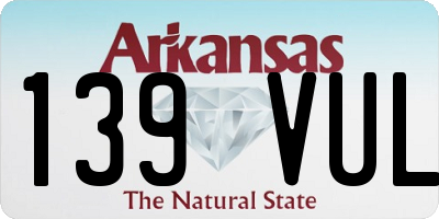 AR license plate 139VUL