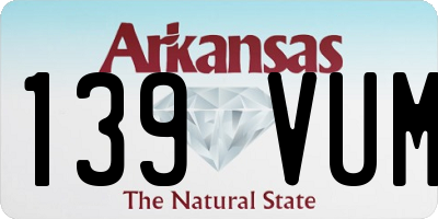 AR license plate 139VUM
