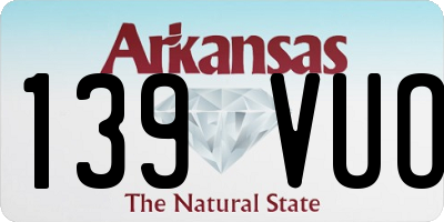AR license plate 139VUO