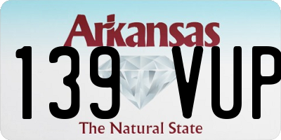 AR license plate 139VUP
