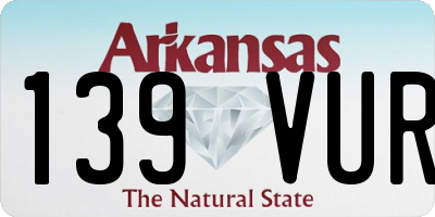AR license plate 139VUR