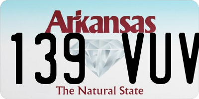 AR license plate 139VUV
