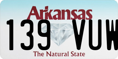 AR license plate 139VUW