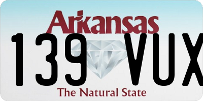 AR license plate 139VUX