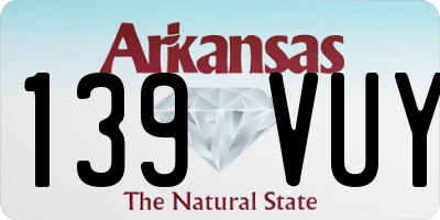AR license plate 139VUY