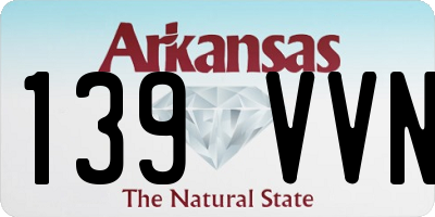 AR license plate 139VVN